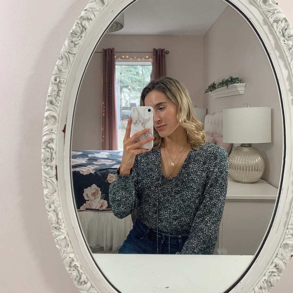Forest Green Long Sleeve Top - Lucky Brand - xsmall